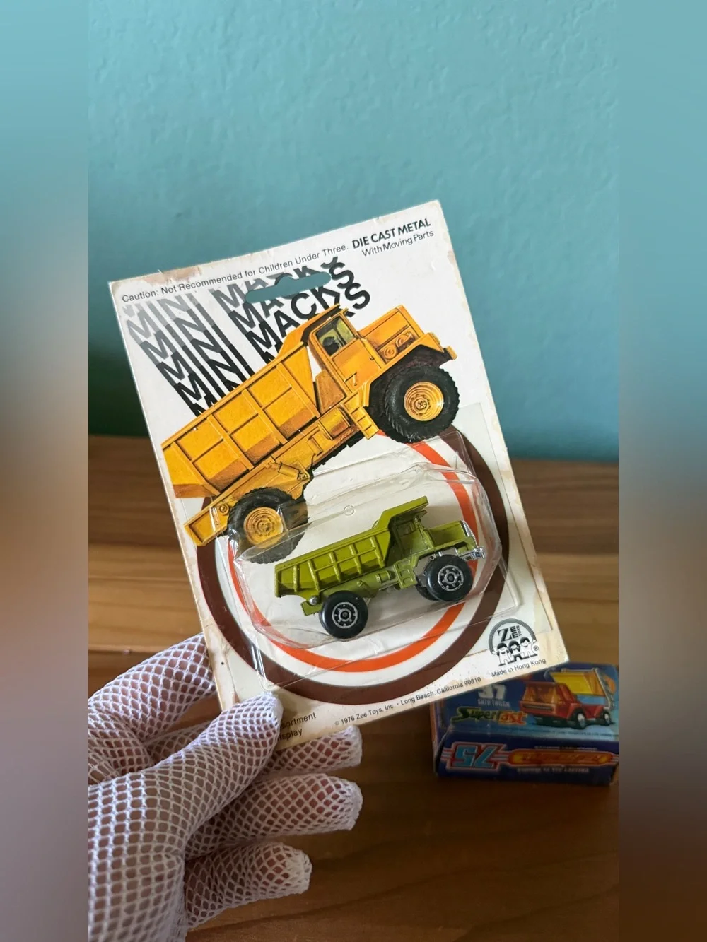 Vintage Matchbox Skip Truck & Zee Toys Mini Macks Dump Truck Lot Boxed 1976-77